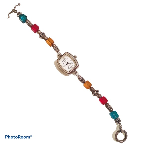 Geneva Beaded Bracelet Watch - Picture 2 of 2